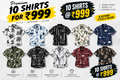 10 Pcs Party Wear Shirts