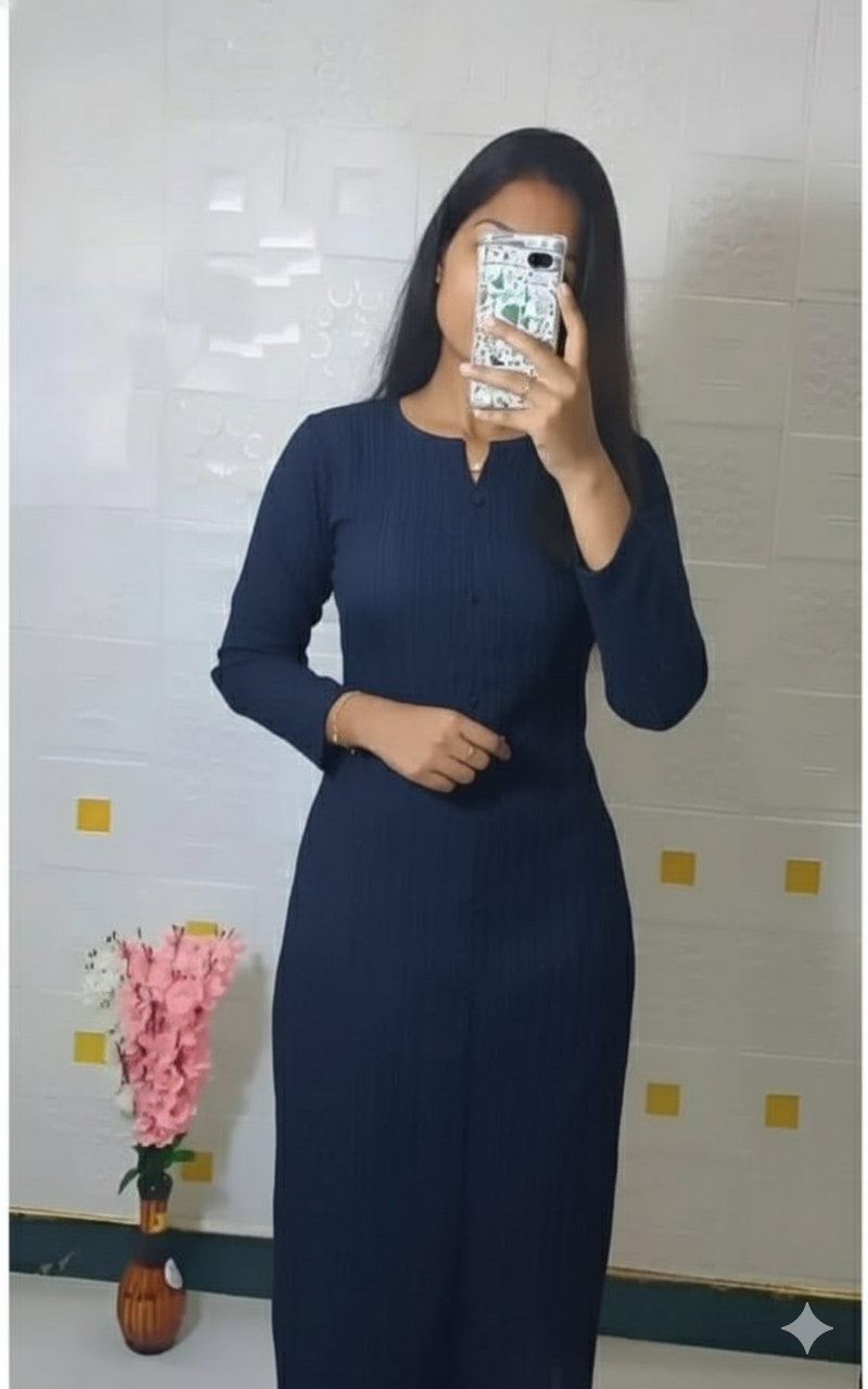 7 Popcorn kurtis (Random colors )
