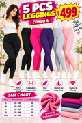 5 Pcs Leggings Combo