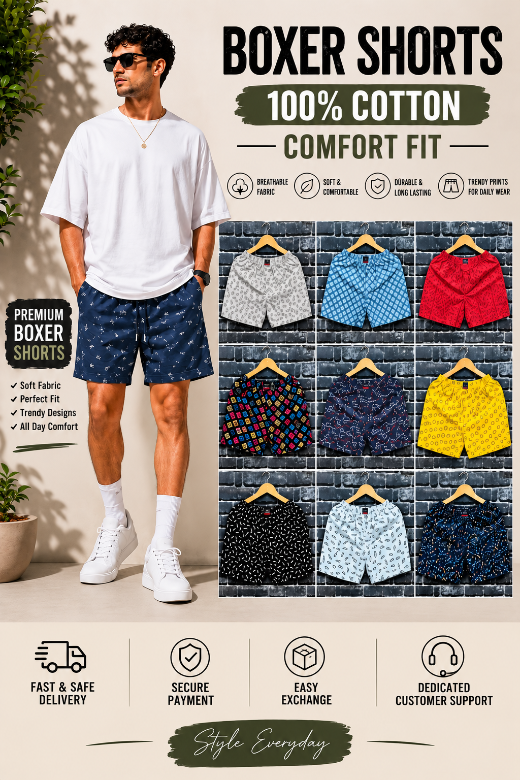 3 PCS BOXER SHORTS