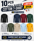 10 PIECE FULL SLEEVE  T SHIRT COMBO