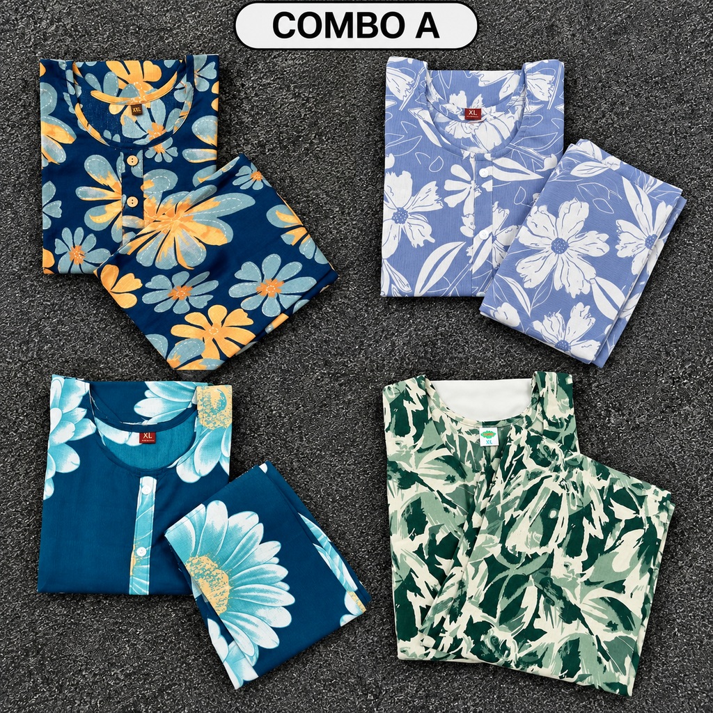 4 Pieces Crep Set Combo