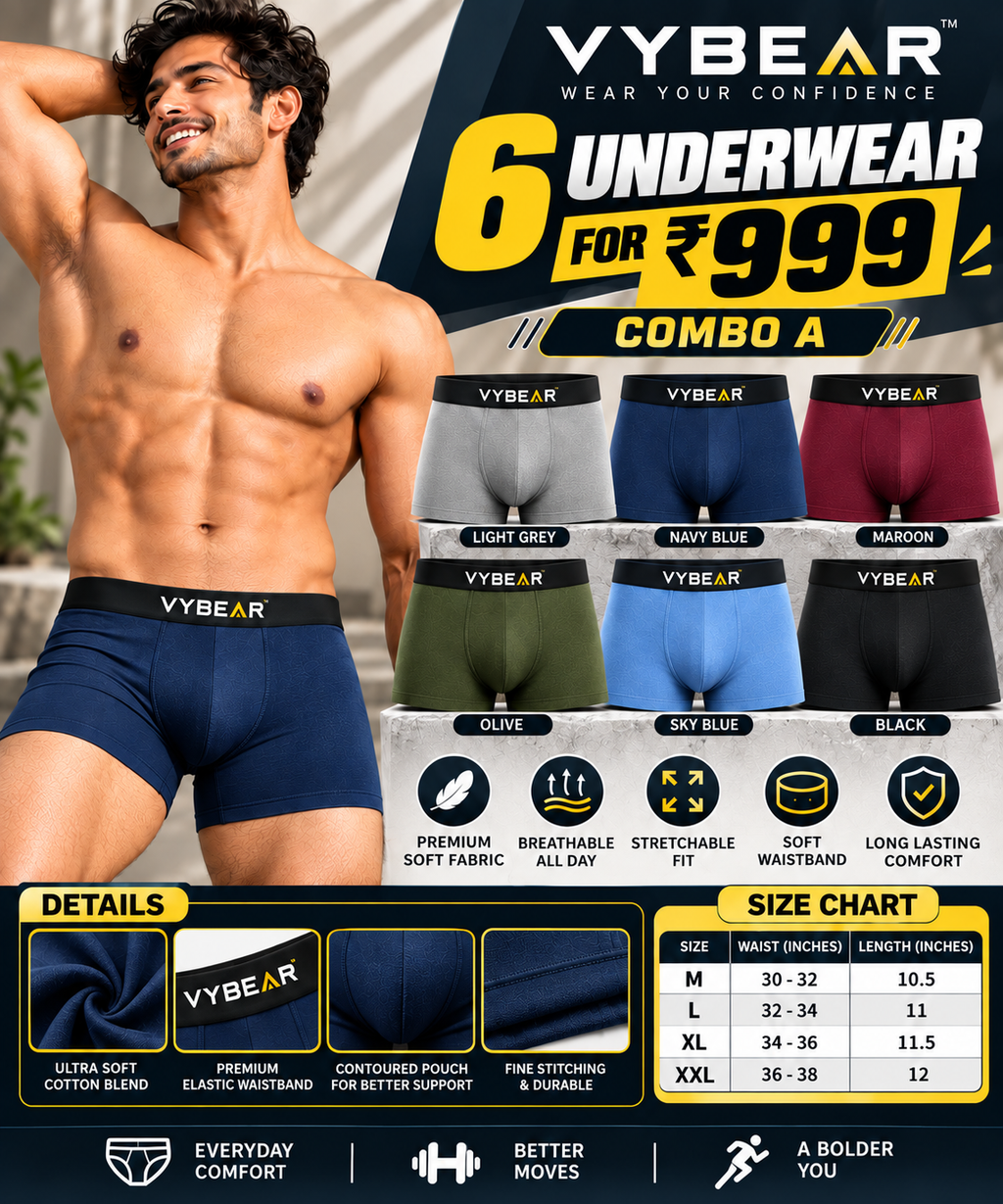 MENS INNERWEAR-6 PCS