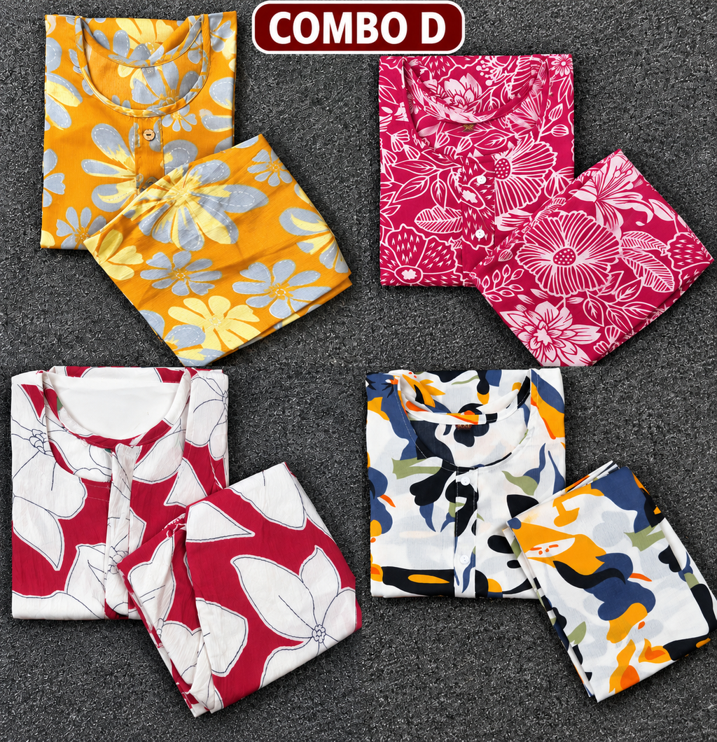 4 Pieces Crep Set Combo