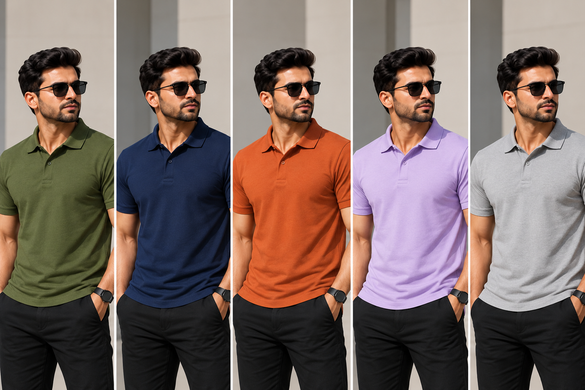 5 PCS POLO T-SHIRT COMBO