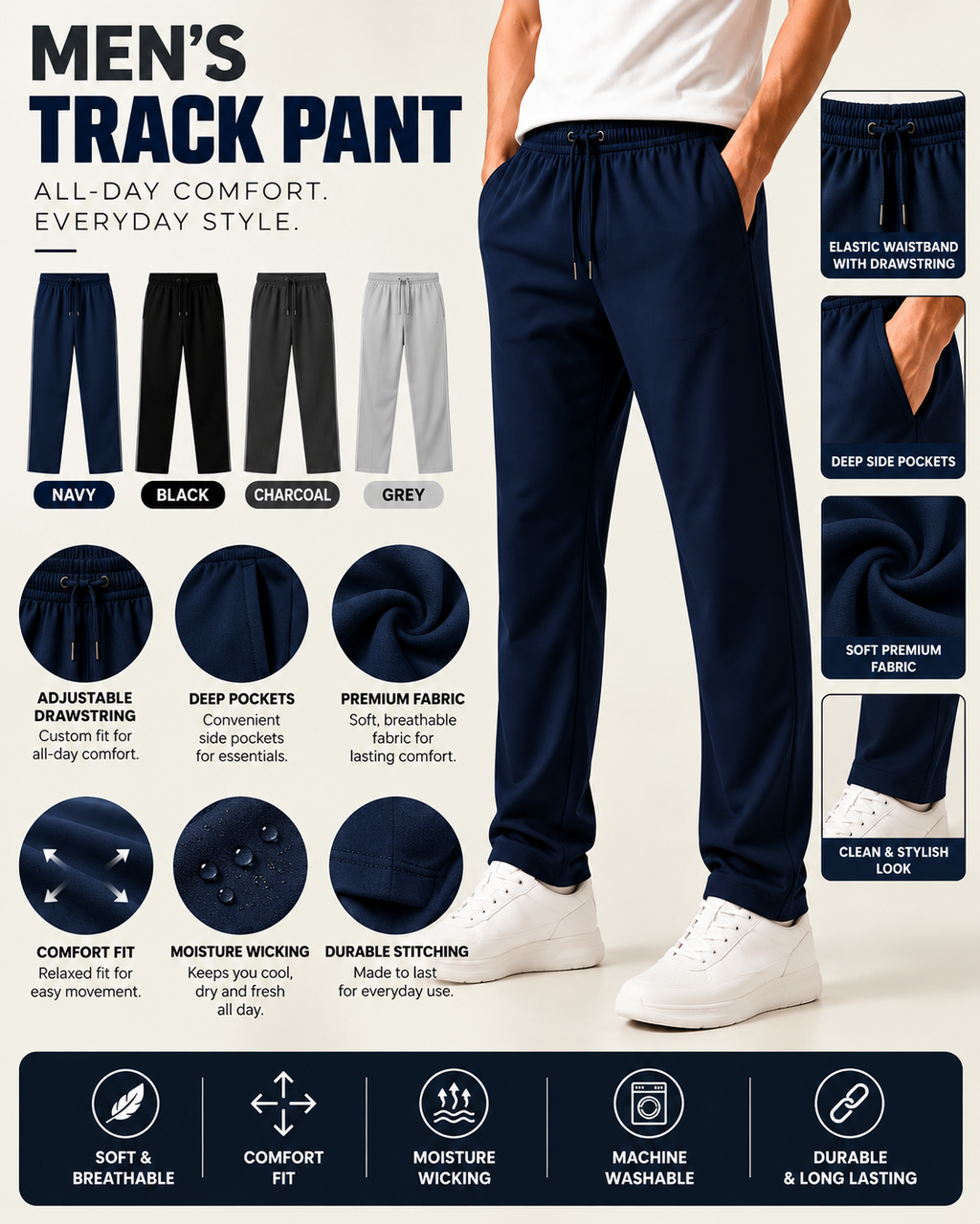 4 PCS TRACK PANT