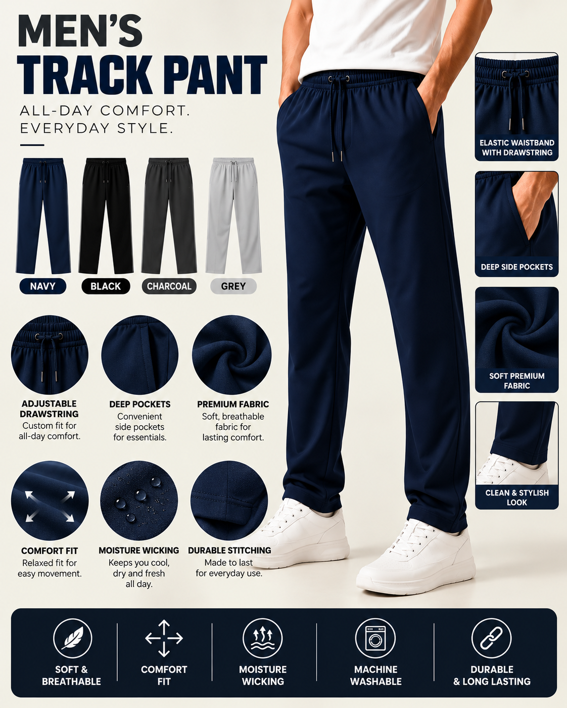 4 PCS TRACK PANT