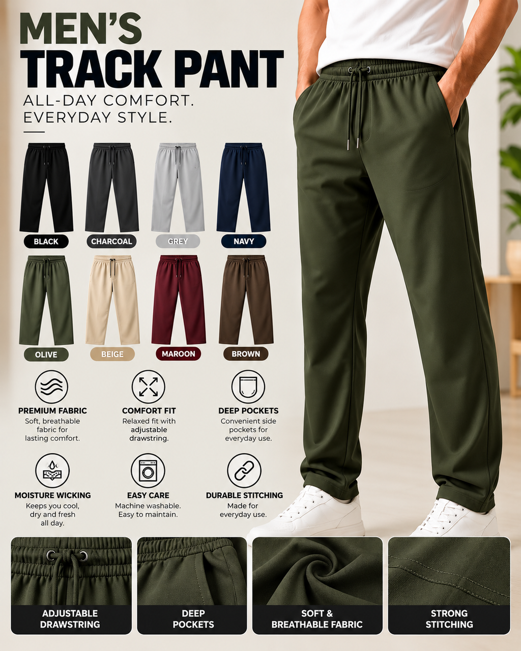 4 PCS TRACK PANT