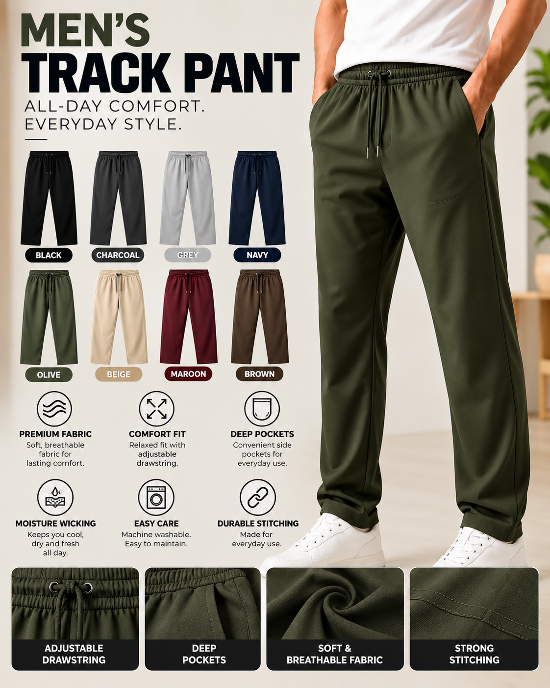 4 PCS TRACK PANT