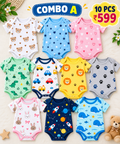 10 PCS BABY ROMPERS