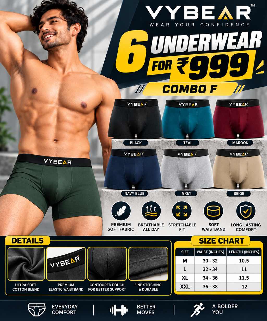 MENS INNERWEAR-6 PCS