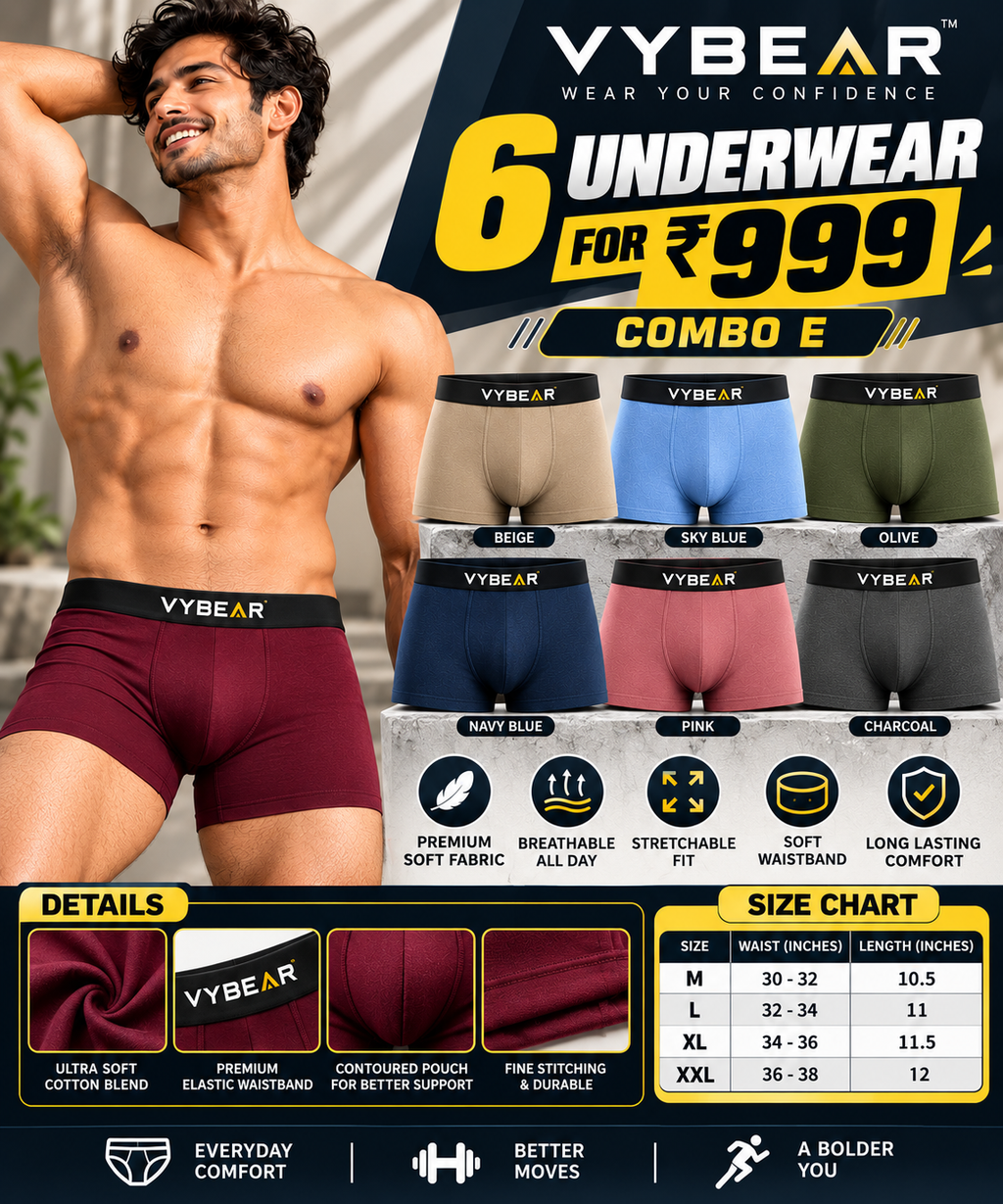 MENS INNERWEAR-6 PCS
