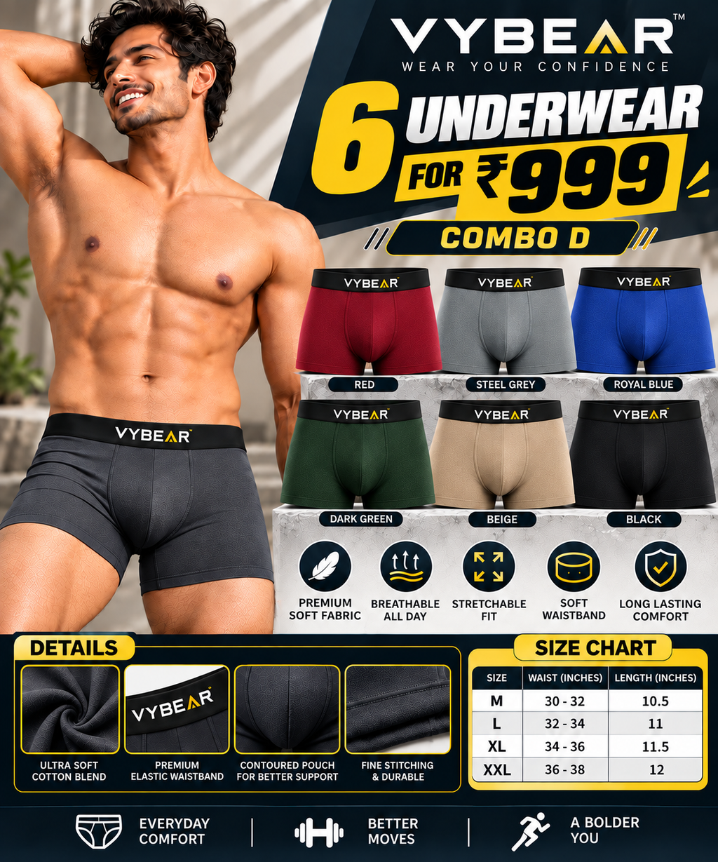 MENS INNERWEAR-6 PCS