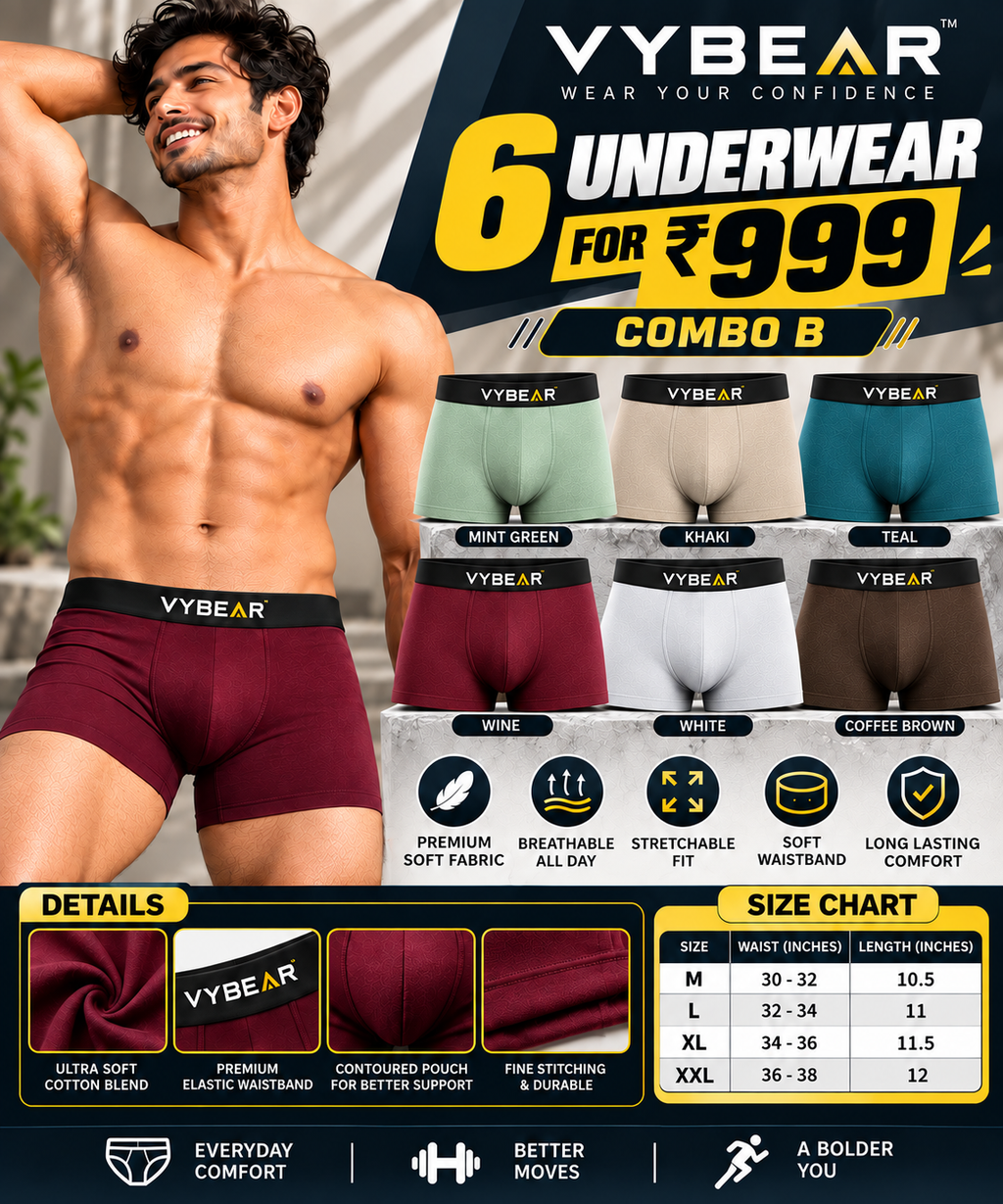 MENS INNERWEAR-6 PCS
