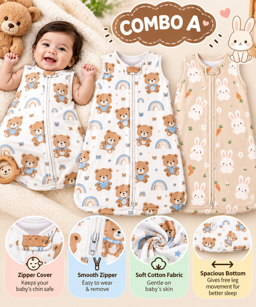 2 PCS BABY SLEEPING BAG
