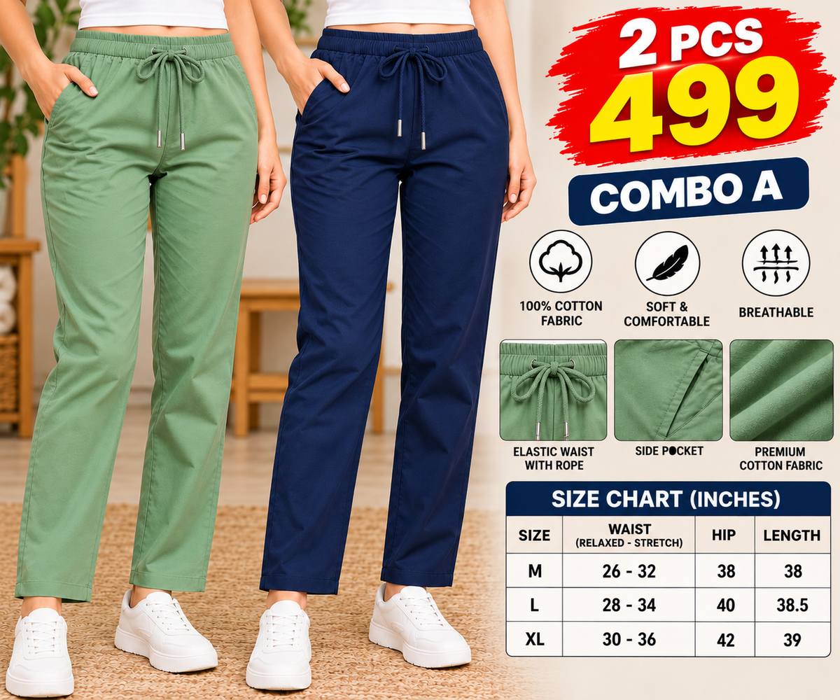 2 PCS STRAIGHT PANT