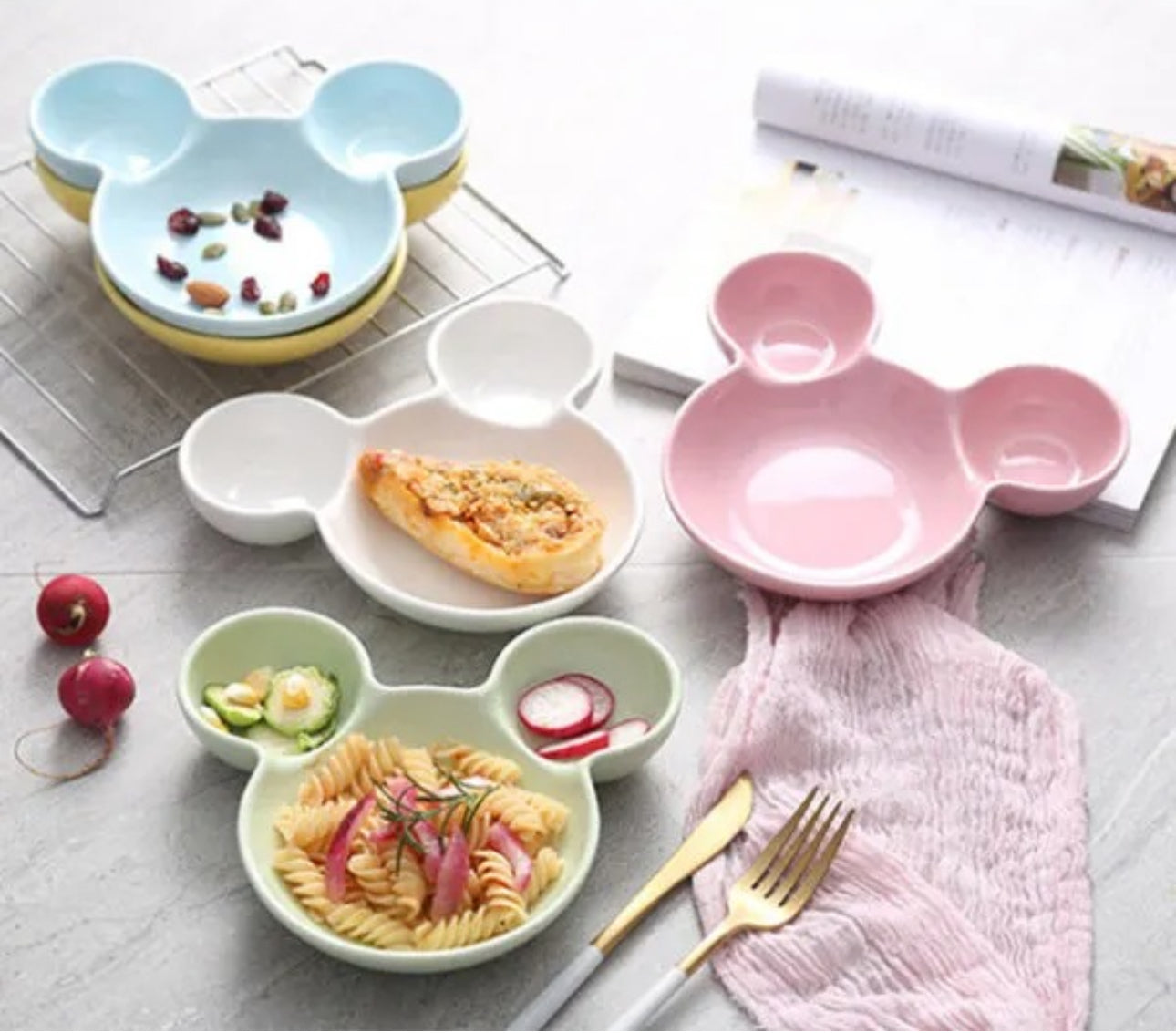 Pack of 6 Mickey Plate