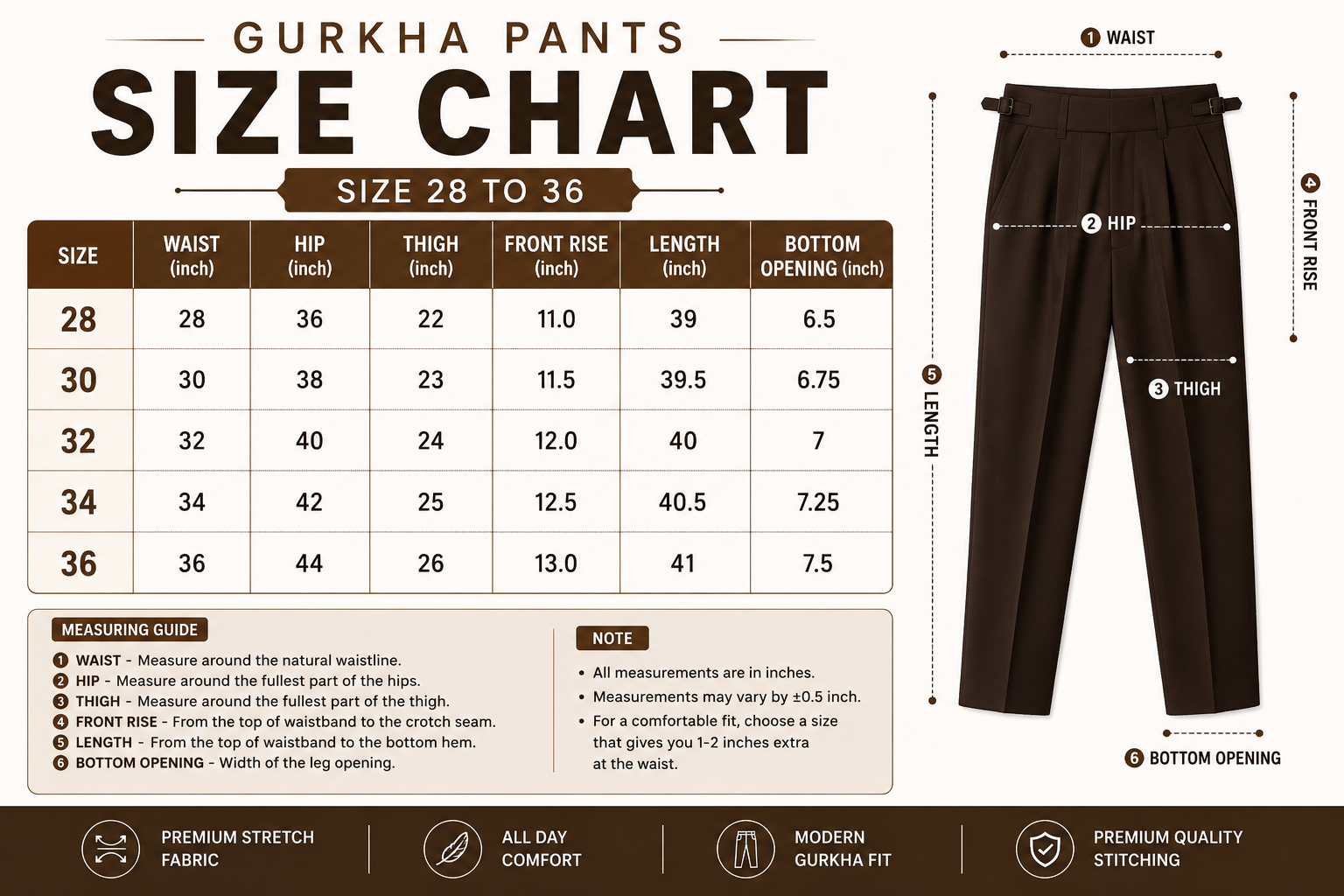 2 Gurkha Fit Premium Office Pants