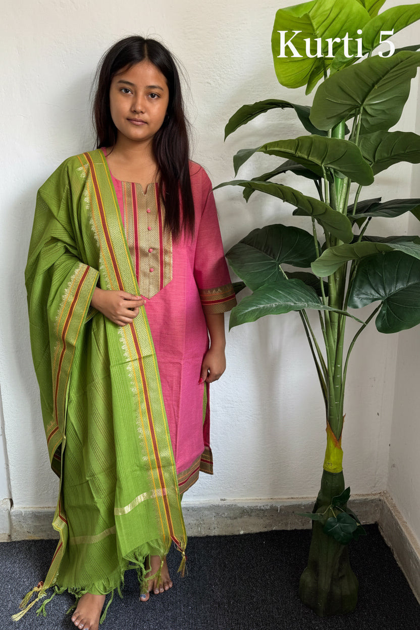 CHETTINADU KURTI (3 PCS SET )