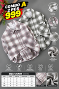 2 PCS CHECKED SHIRT