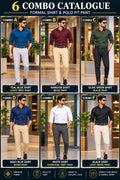 COMBO FORMAL SHIRT & POLO FIT PANT