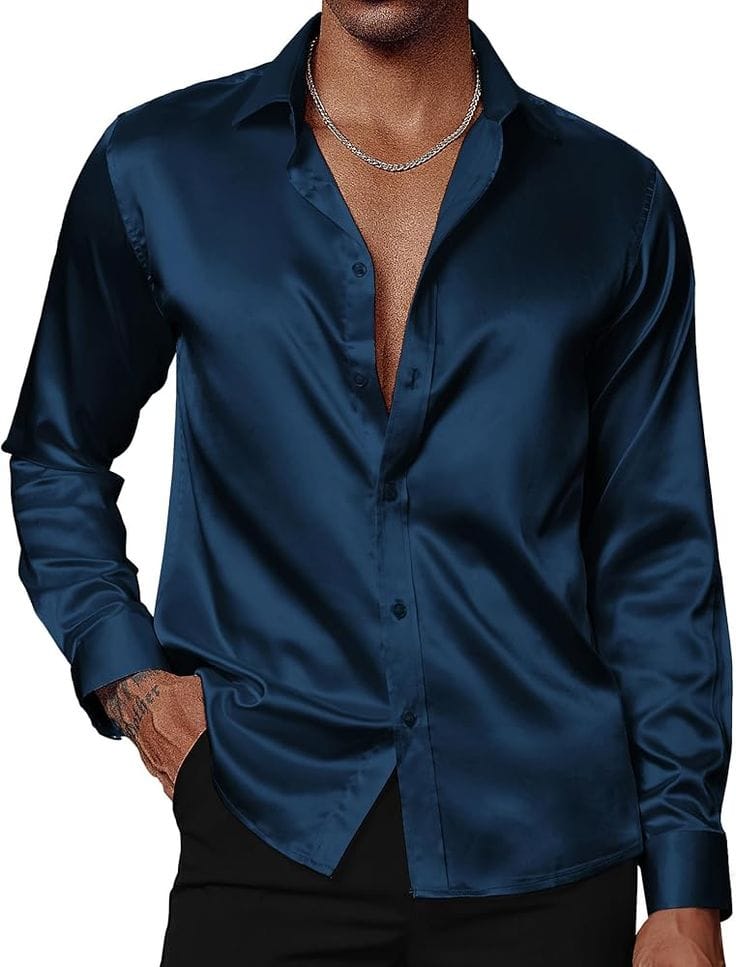 2 Piece Satin Shirt