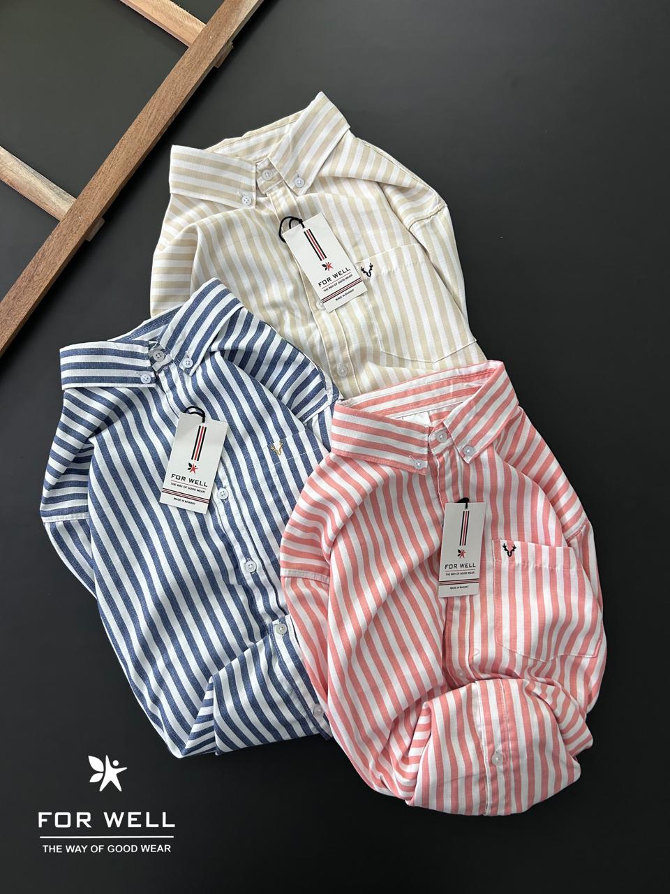 2 Pcs Striped Shirt