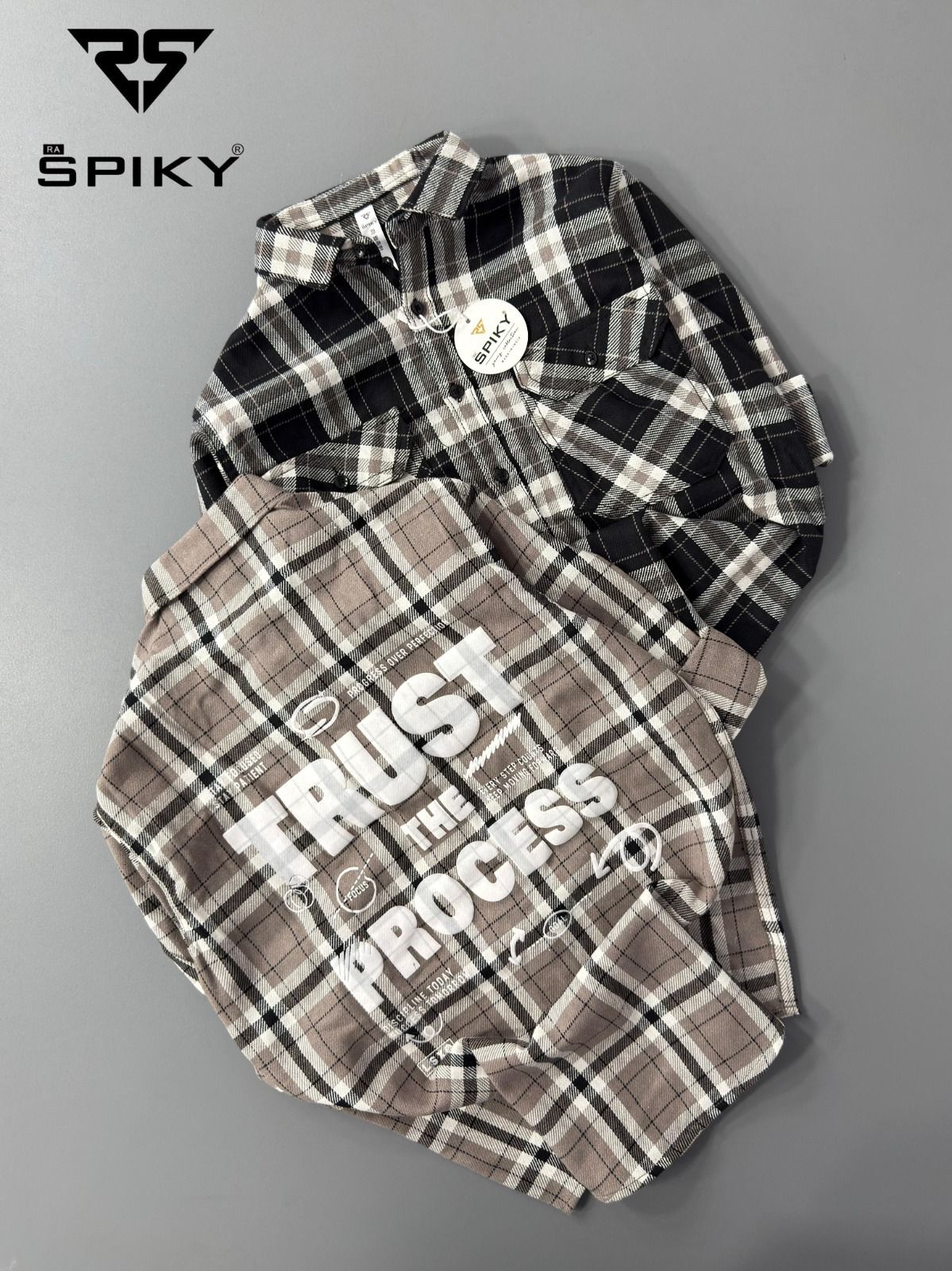 2 Pcs Checked Flannel Shirt