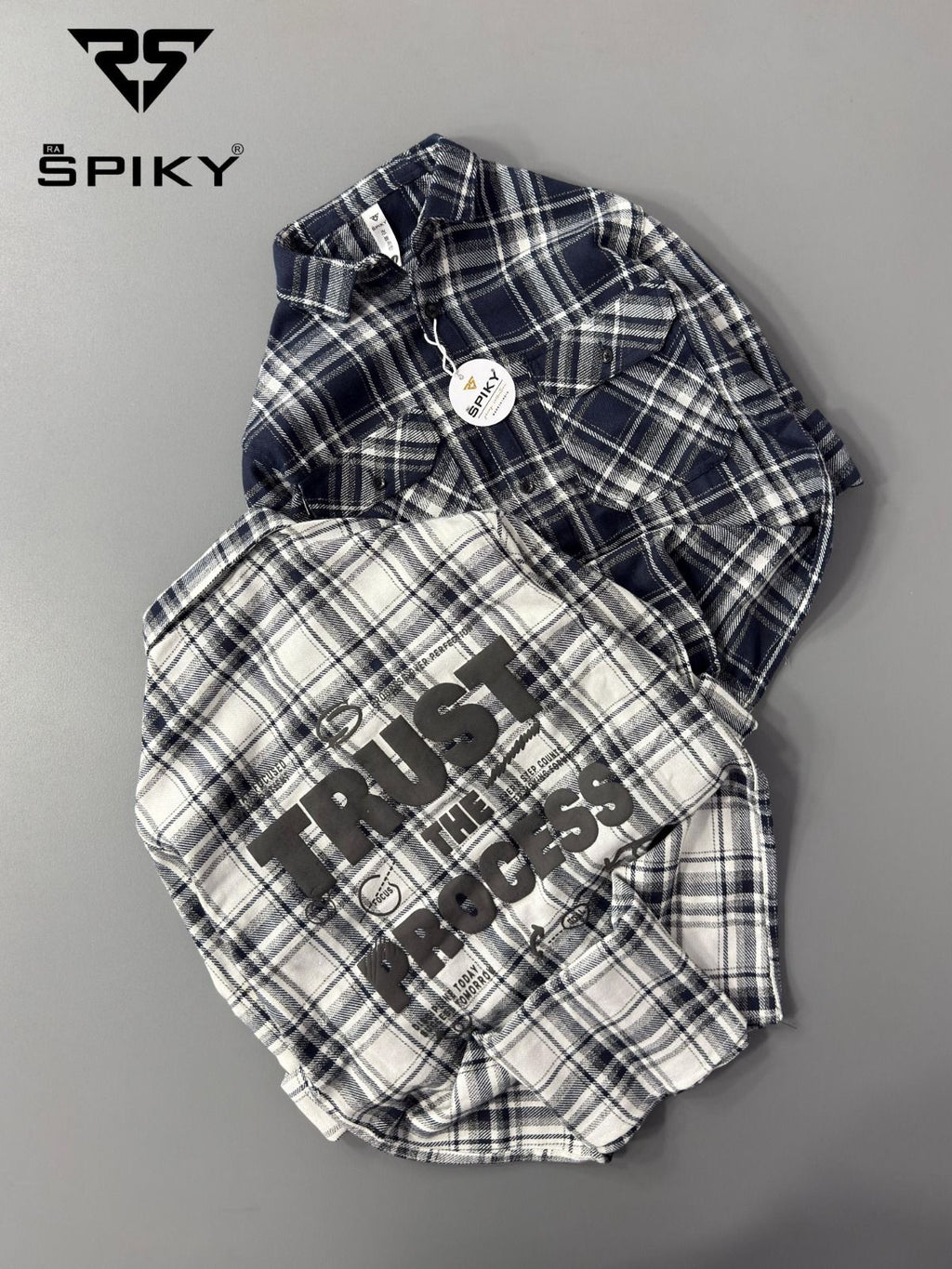 2 Pcs Checked Flannel Shirt