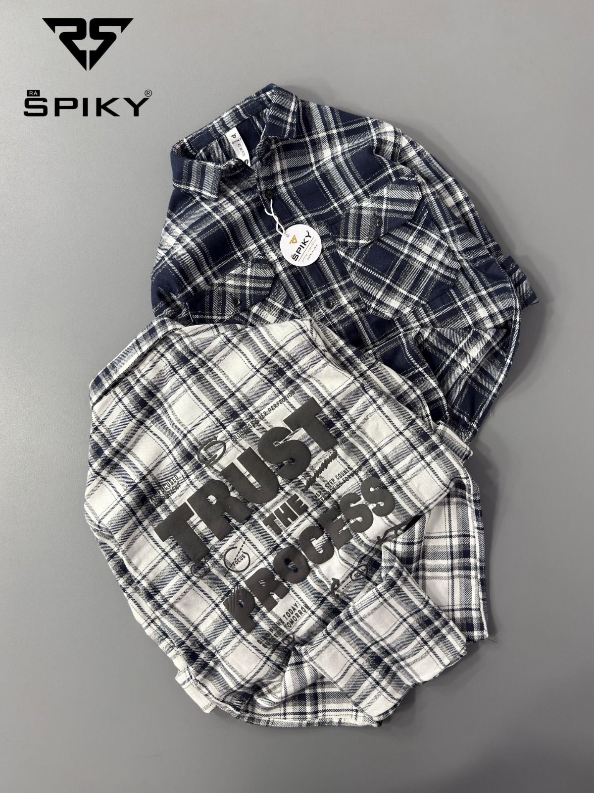 2 Pcs Checked Flannel Shirt