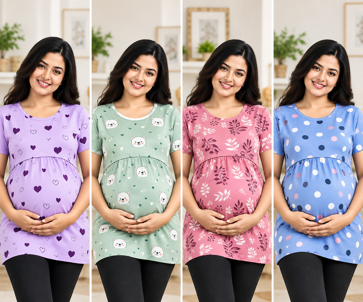 4 PCS MATERNITY T-SHIRT COMBO