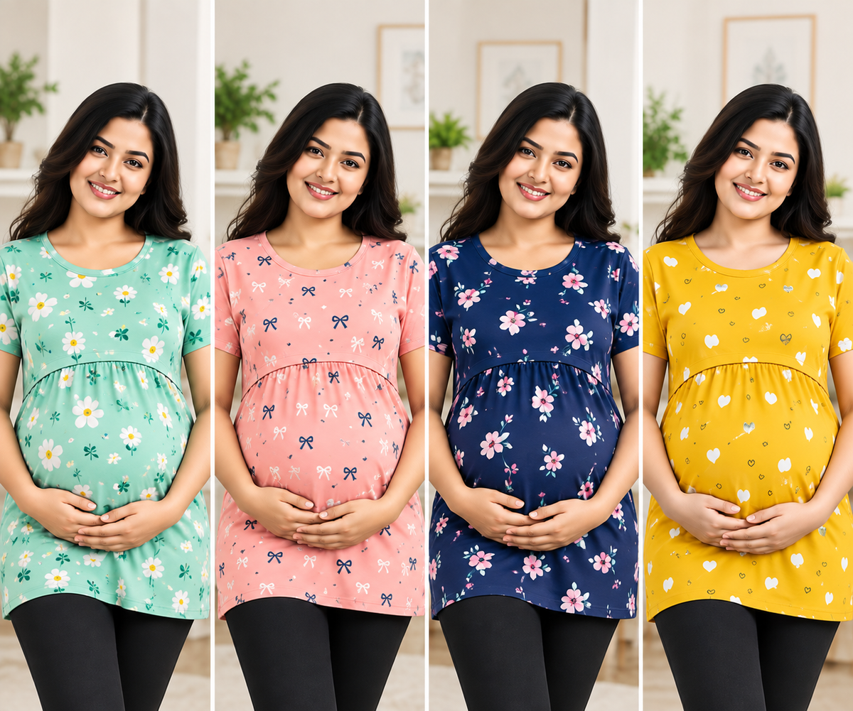 4 PCS MATERNITY T-SHIRT COMBO