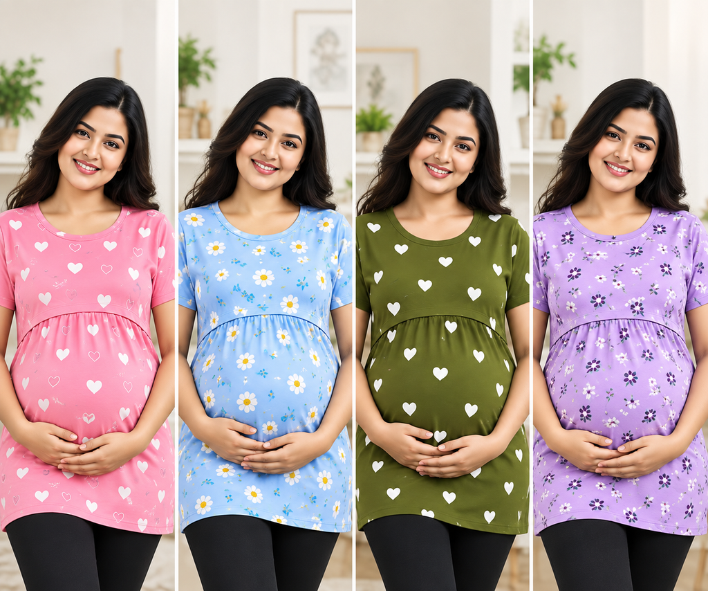4 PCS MATERNITY T-SHIRT COMBO
