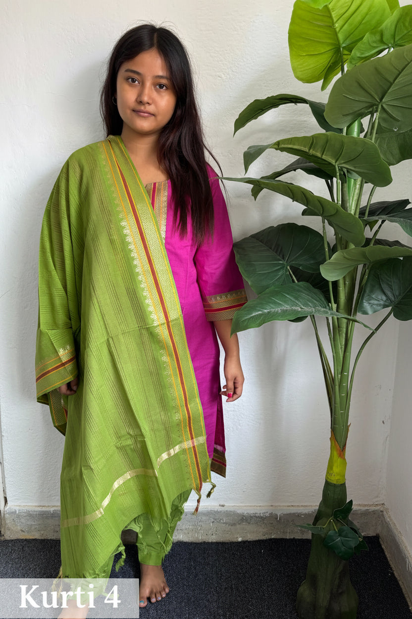 CHETTINADU KURTI (3 PCS SET )