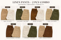Linen pants - 2 pcs combo