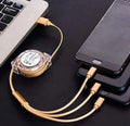3 in 1 Retractable Data cable