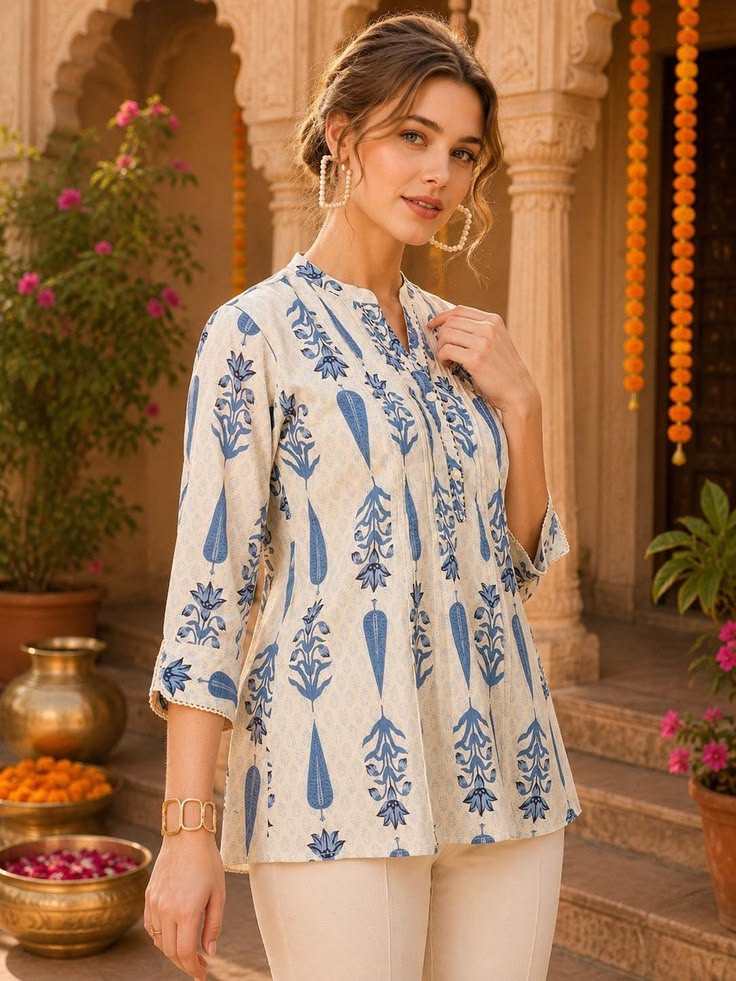 4 pcs ladies short kurtis