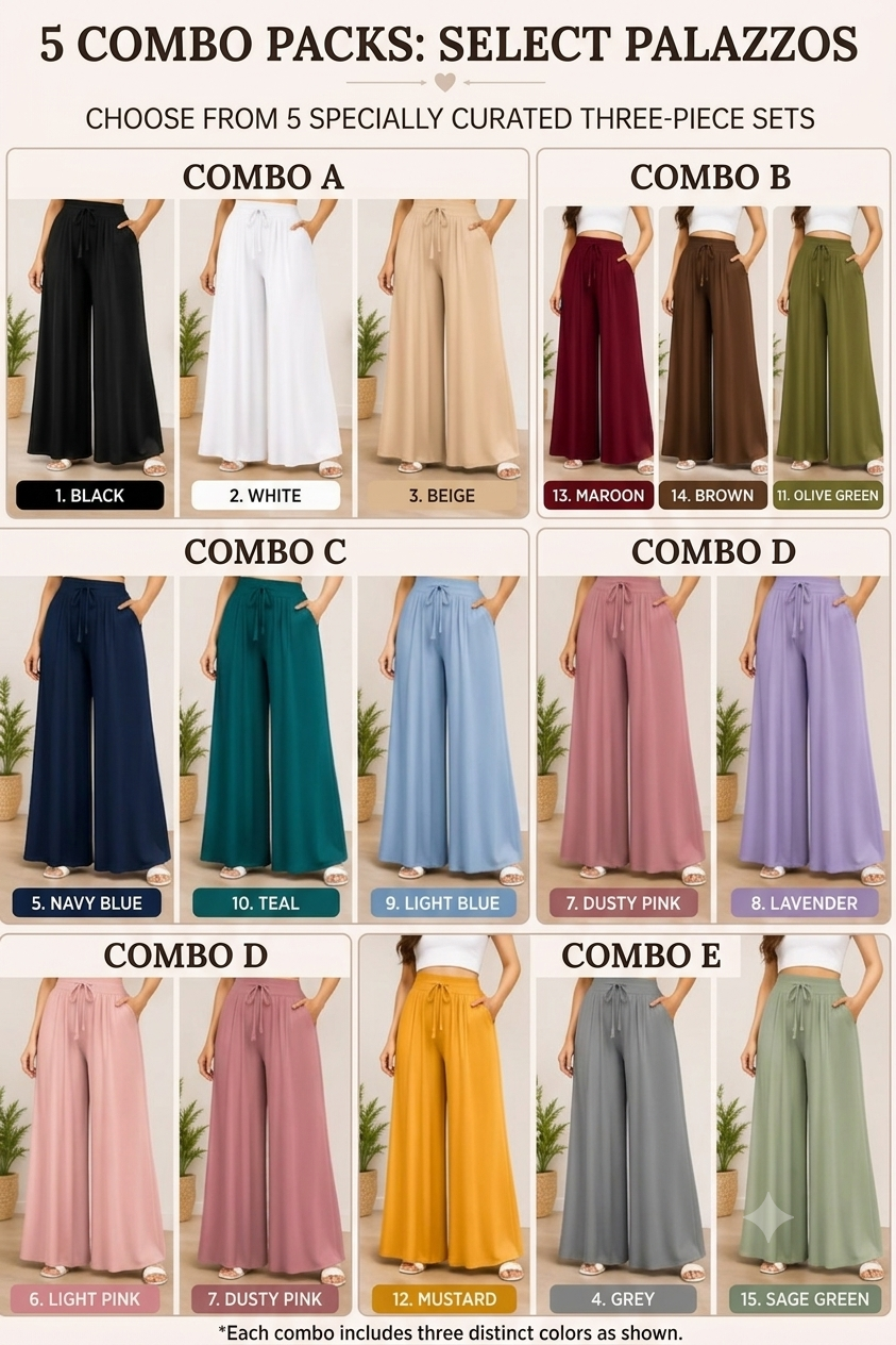 3 Palazzo Pant