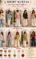 4 pcs ladies short kurtis