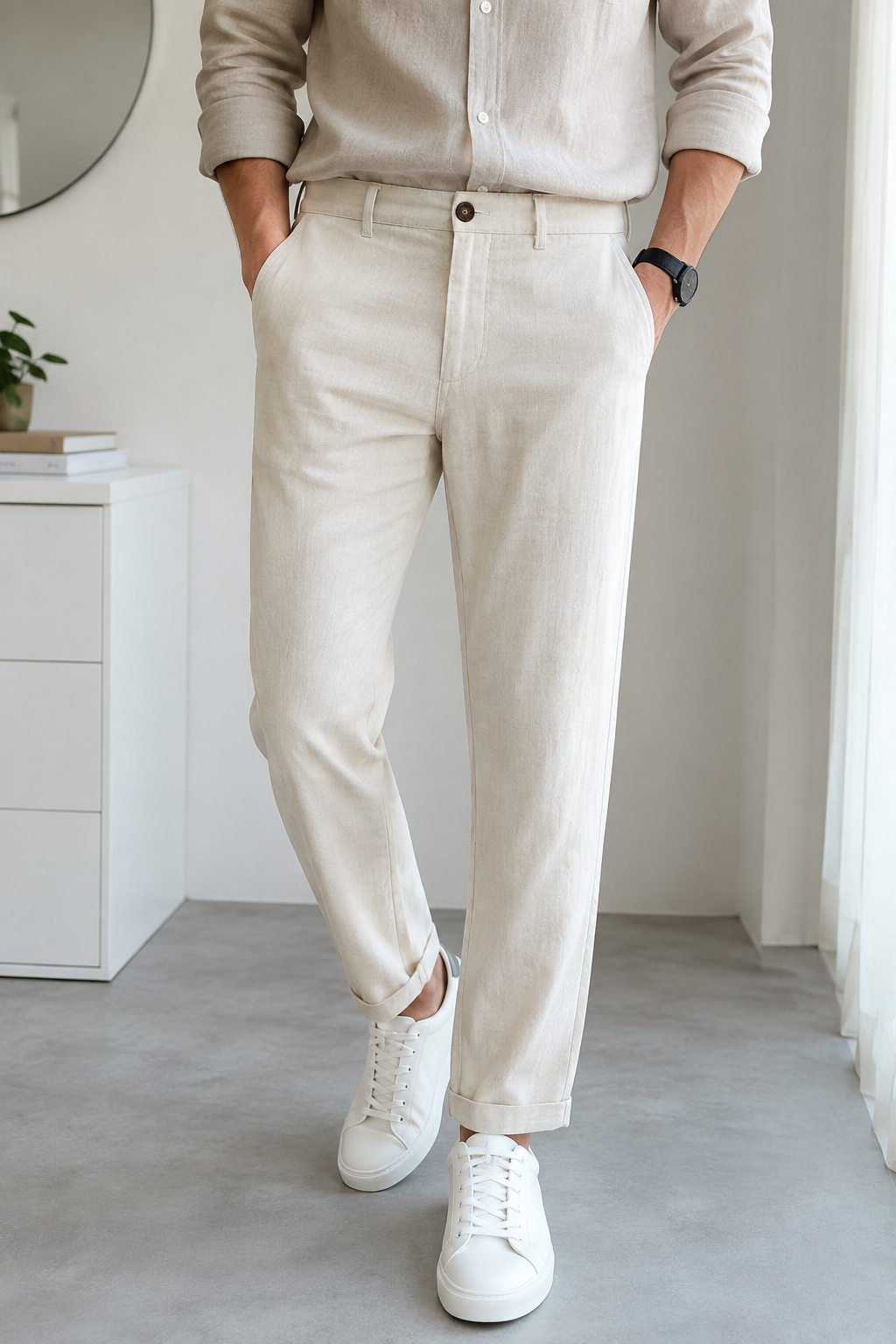 2 premium linen formal pants